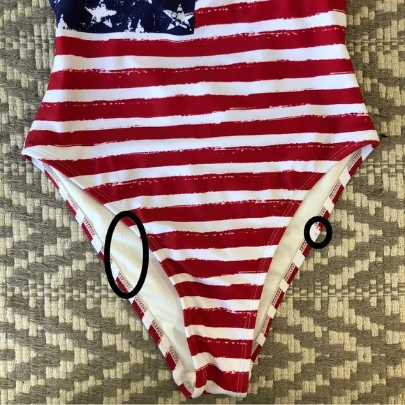 Xhilaration one piece swimsuit American flag size XS - Picture 7 of 9